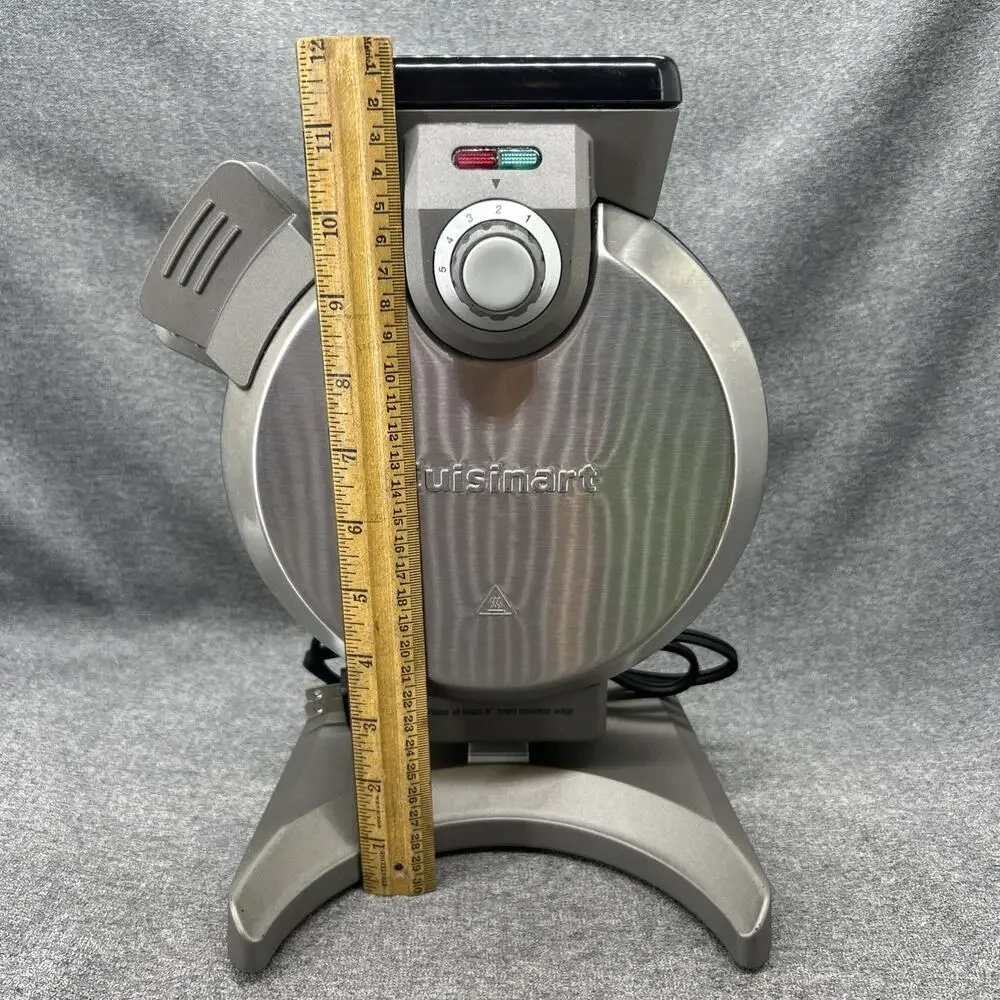 Cuisinart VWM-200PC1 Vertical Belgian Waffle Maker Stainless Steel Tested WORKS